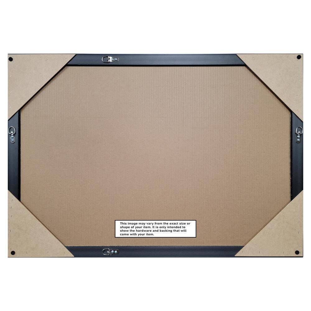 Corvino Black Medium Wood Framed Bathroom Vanity Mirror