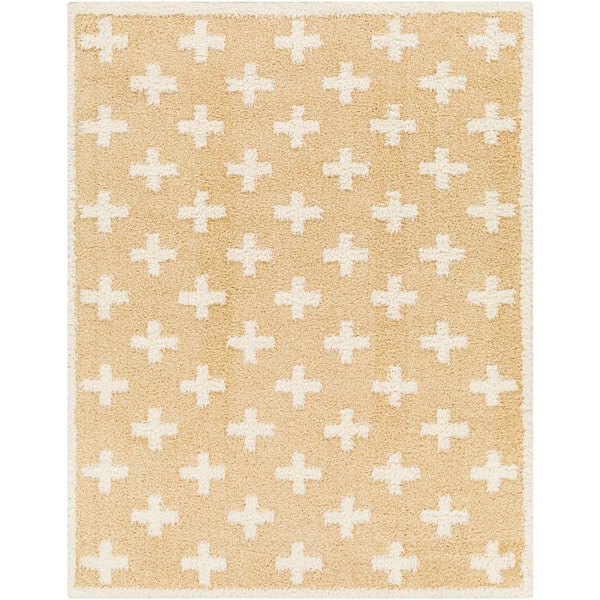 Livabliss Rodos Yellow 5 ft. x 7 ft. Indoor Area Rug