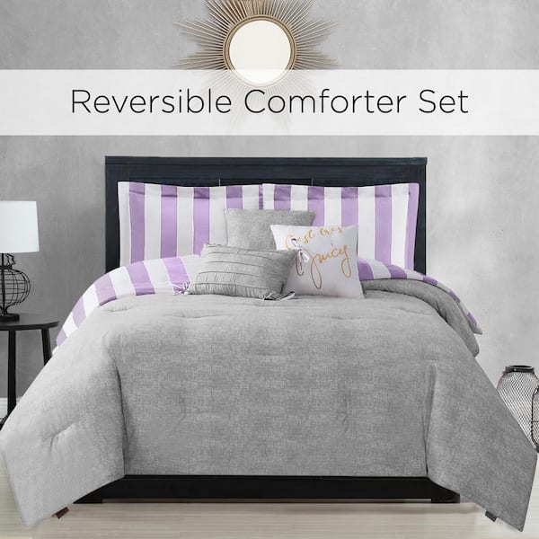 Gray and Red Reversible Twin XL Comforter - True Extra Large Twin Super  Soft Microfiber Bedding