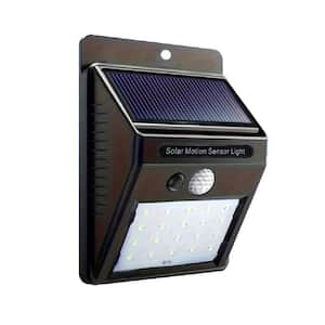 4-Watt Equivalent Integrated LED Black Wall Pack Light, 5000K