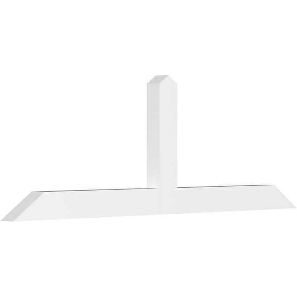 Ekena Millwork Portland 96 in. W x 32 in. H x 4 in. D Signature Polyurethane Bracket