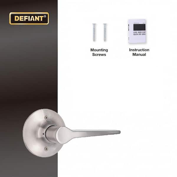 Defiant Freedom Satin Nickel Dummy Door Handle 32LEX204B - The