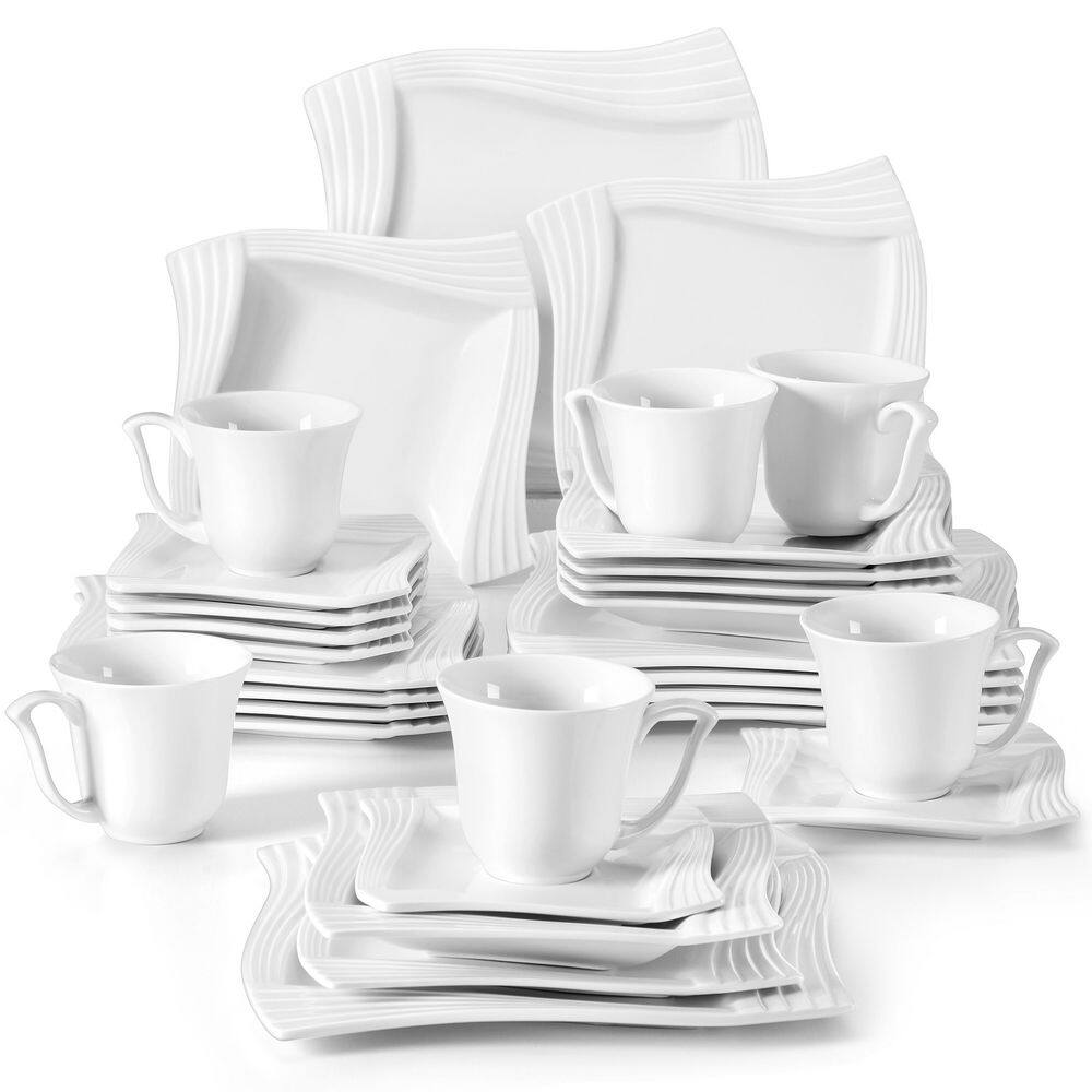 60pcs Services de Table Complets Porcelaine