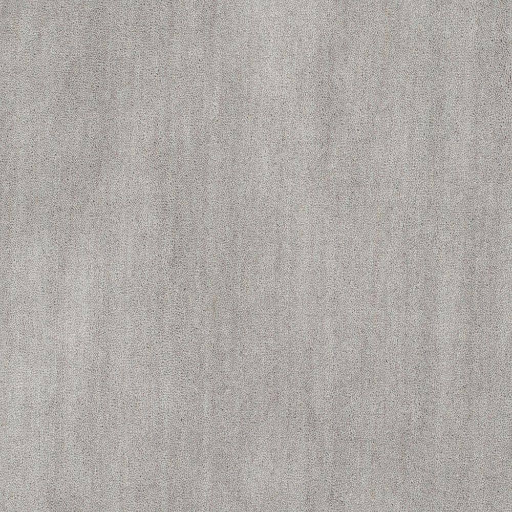 Himalaya Gray Round Hand-Tufted Wool Area Rug, 8'