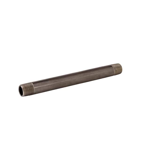 1/2 in. x 8 in. Black Steel Schedule 40 Nipple