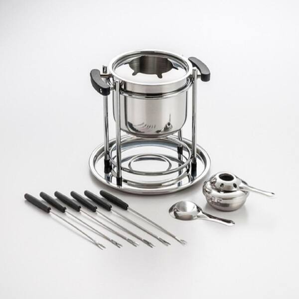 Cook Pro 11-Piece Professional Stainless Steel Fondue Pot Set