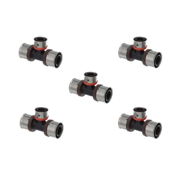 Viega PureFlow 1-1/4 in. x 1-1/4 in. x 1 in. Press Polymer Tee (5-pack)