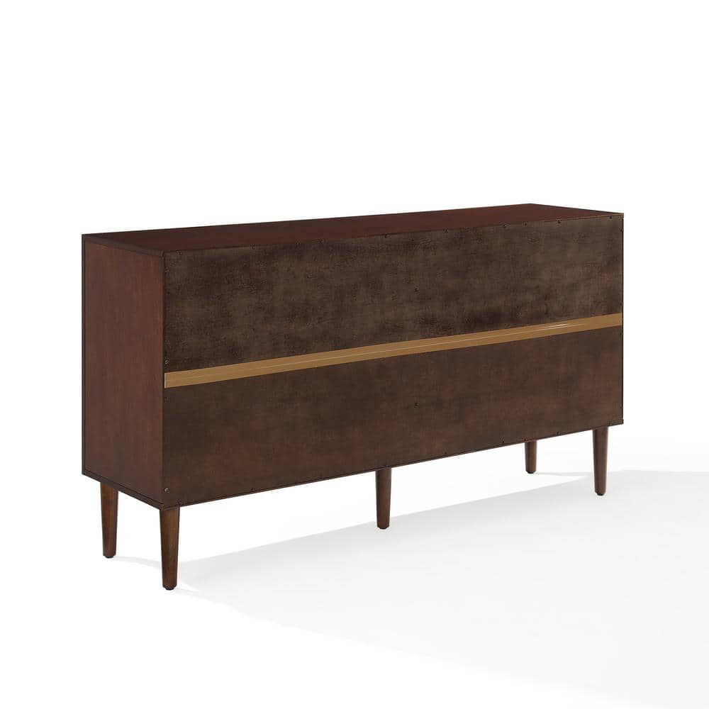 Everett Mid-Century Mahogany Sideboard with Adjustable Shelving
