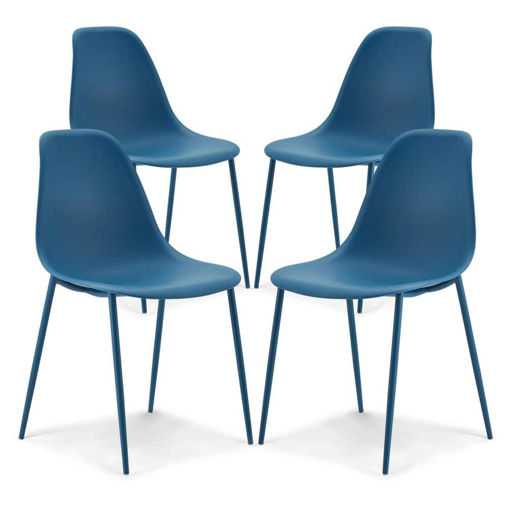 Poly and Bark Isla Chair in Lago Blue (Set of 4) DI-516-BLU-X4 - The ...