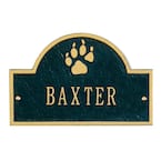 Pet Paw Mini Arch Black/Gold One Line Wall Marker