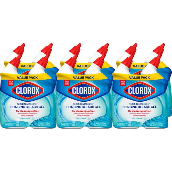 24 oz. Ocean Mist Toilet Bowl Cleaner Clinging Bleach Gel (6-Pack) (2-Count)