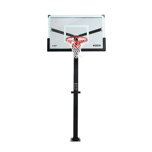 Lifetime Mammoth Bolt Down Basketball Hoop (54 in. Tempered Glass)