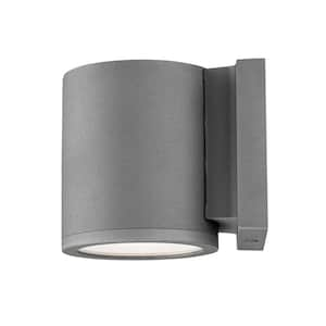 Tube 1-Light Graphite ENERGY STAR LED Indoor or Outdoor Wall Cylinder Light