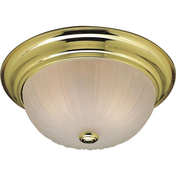 Volume Lighting Marti 1-Light Polished Brass Flushmount