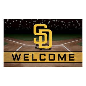 MLB - San Diego Padres 18 in. x 30 in. Rubber Door Mat