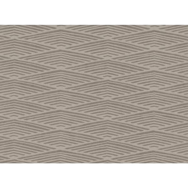 York Wallcoverings Ronald Redding Dark Grey Lofty Peaks Paper Unpasted Matte Wallpaper 27 in. x 27 ft.