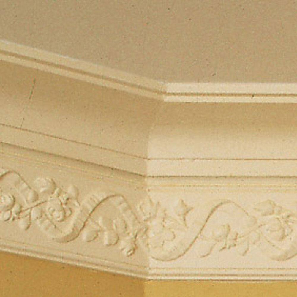 Primed White Polyurethane Crown Moulding Set of 2