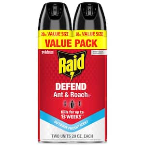 20 oz. Defend Ant and Roach Killer, Indoor Insecticide, Residual Killing Power, Outdoor Fresh Scent, 2-Ct Insect Killer