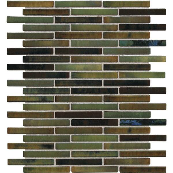 Daltile Fashion Accents Illumini Meadow 12 in. x 12 in. x 8mm Random Porcelain Mosaic Wall Tile