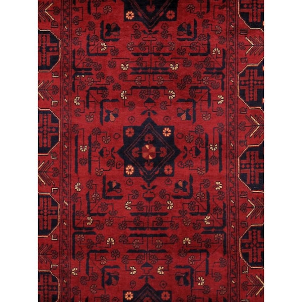 Shirvan Maroon 2.8 ft. x 9 ft. Runner Rug