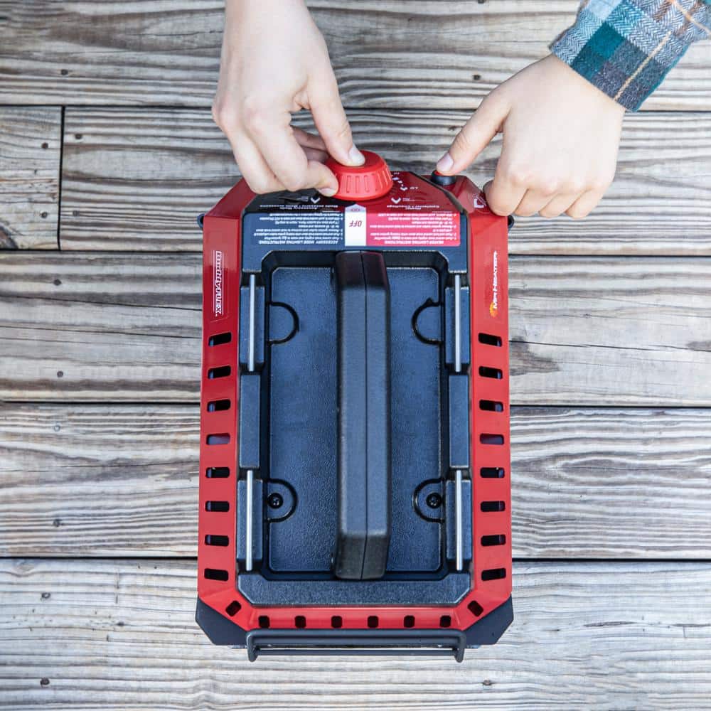 Mr. Heater Red and Black Portable Propane Heater with Safety Features