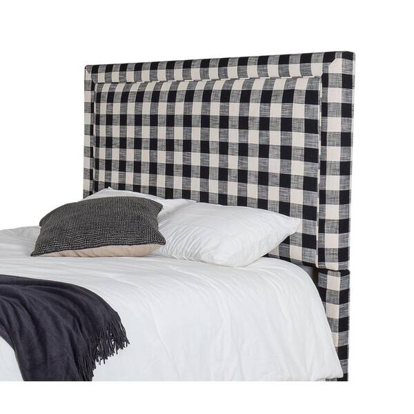 Leffler Home River 80 in. W Blake Raven Upholstered King Headboard