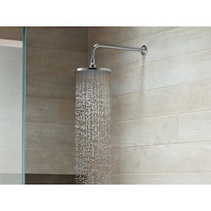 Contemporary 1-Spray Patterns 2.5 GPM 8 in. Ceiling Mount Fixed Shower Head Rainhead in Vibrant French Gold