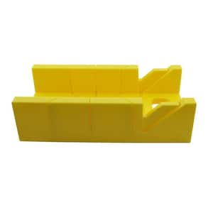 12 in. Yellow Plastic Miter Box