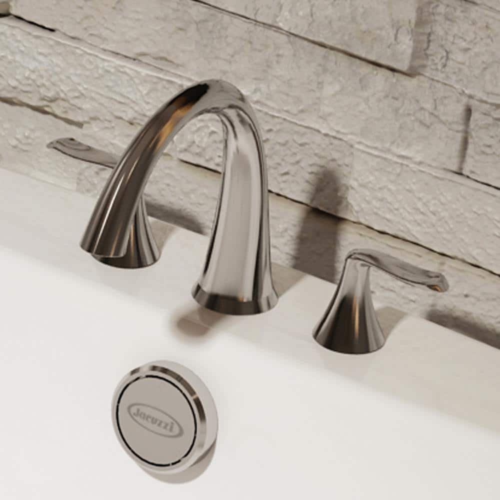 Piccolo Elegance Brushed Nickel Double Handle Roman Tub Faucet