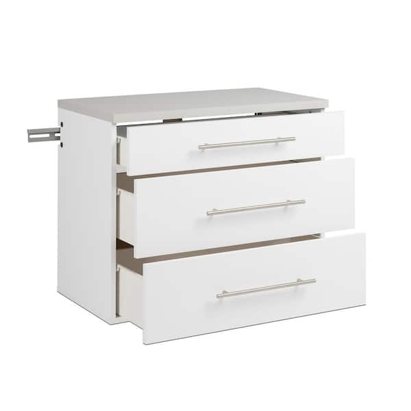 HangUps Collection 30 in. W x 24 in. H x 16 in. D Wood Wall Mounted Garage Cabinet in White