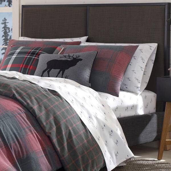 Eddie Bauer Cattle River 3 Piece Red, Red Duvet Cover Full