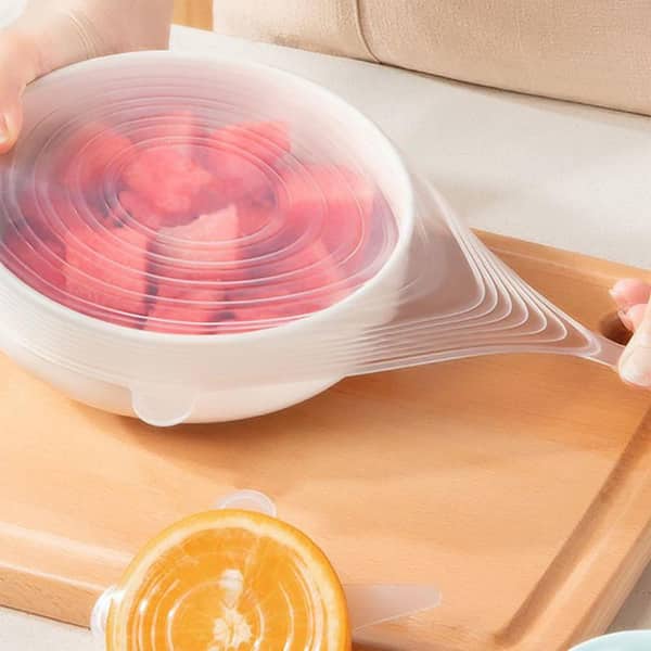 18 Piece Flexible Silicone Stretch Lids Airtight Leakproof Microwave Dishwasher Safe Food Storage Cover Set