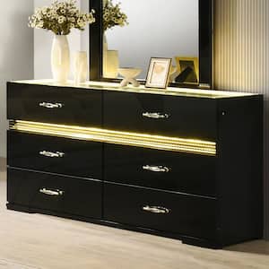 Furniture of America Panella 6-Drawer Glam Rose Gold Dresser (34 in. H x 54.5 in. W x 16.5 in. D) IDF-7901RG-D - The Home Depot Furniture of America Panella 6-Drawer Glam Rose Gold Dresser (34 in. H x 54.5 in. W x 16.5 in. D) IDF-7901RG-D - The Home Depot