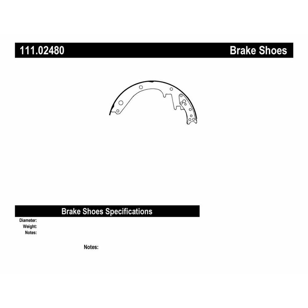 Centric Parts 111.02480 Brake Shoe