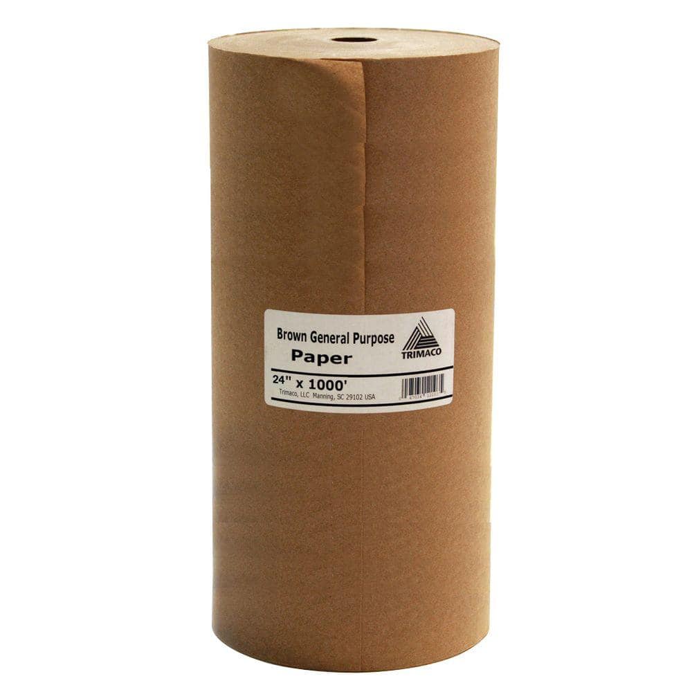 TRIMACO Easy Mask 24 IN. X 1000 FT. Brown General Purpose Masking Paper  12104 The Home Depot