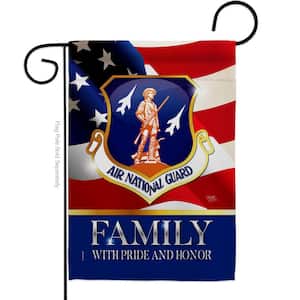 13 in. x 18.5 in. US Air National Guard Family Honor Garden Flag Double-Sided Armed Forces Decorative Vertical Flags