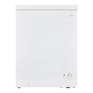 5.0 cu. ft. Manual Defrost Chest Freezer with LED Light in White Garage Ready