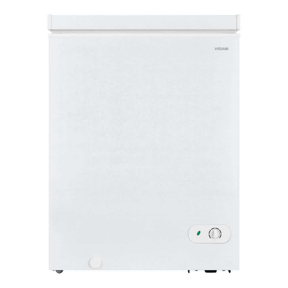 Vissani 5 cu. ft. Manual Defrost Chest Freezer with LED Light Type