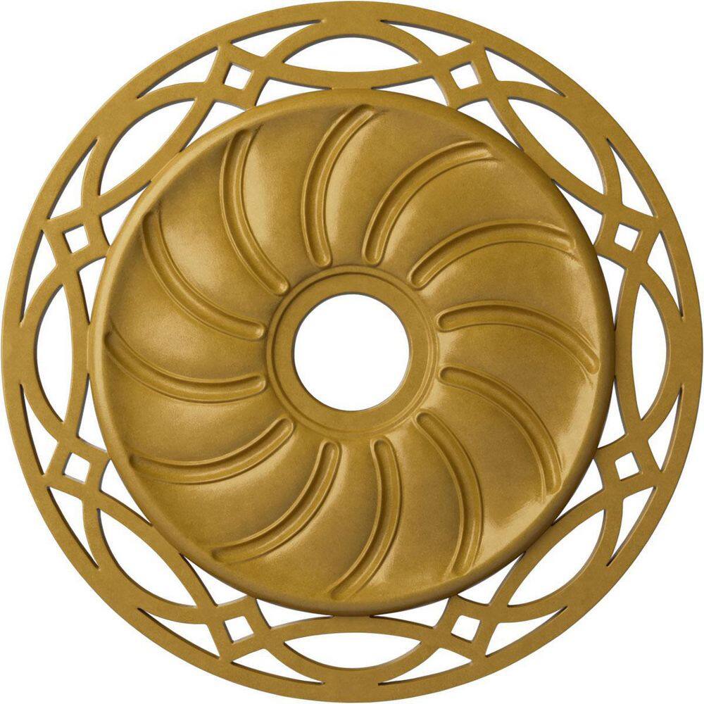 Iridescent Gold Decorative Ceiling Medallion