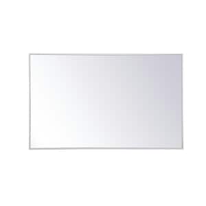 Large Rectangle White Modern Mirror (48 in. H x 30 in. W)