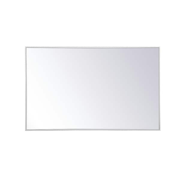 Unbranded Large Rectangle White Modern Mirror (48 in. H x 30 in. W)