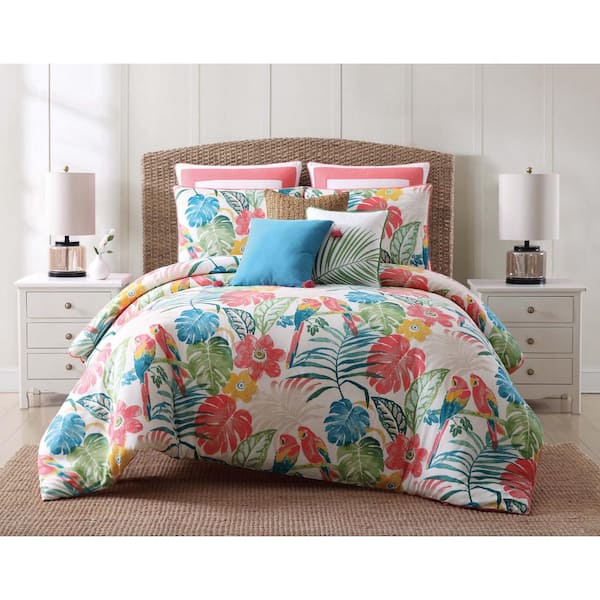 Oceanfront Resort Coco Paradise 3-Piece Quilt Print Queen Comforter Set