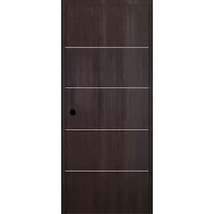 Optima 4H DIY-Friendly 18 in. x 96 in. Right-Hand Solid Core Veralinga Oak Composite Single Prehung Interior Door