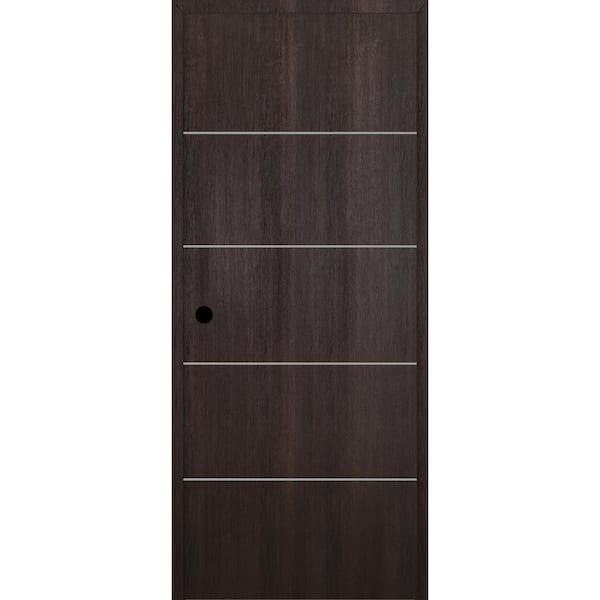 Belldinni Optima 4H DIY-Friendly 36 in. x 80 in. Right-Hand Solid Core Veralinga Oak Composite Single Prehung Interior Door