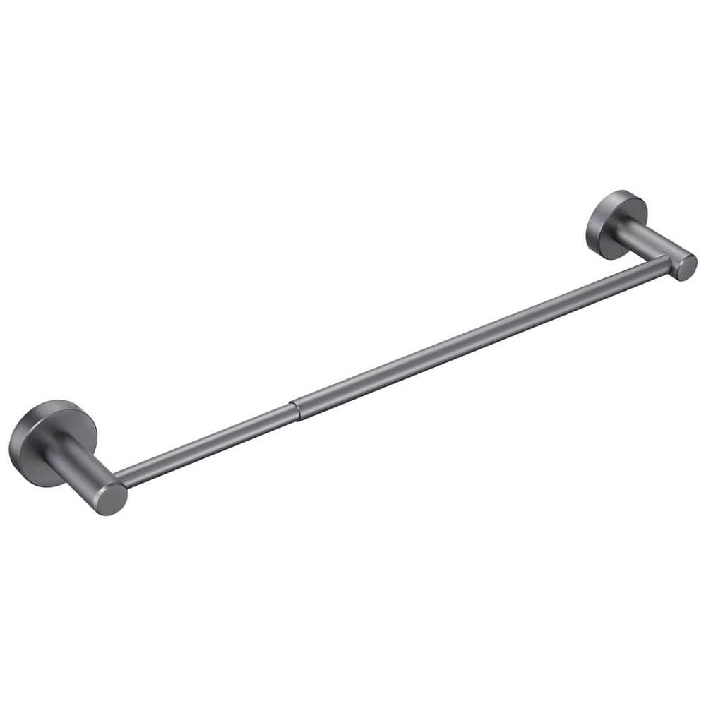 16-27 in. Adjustable Expandable Towel Bar in Gun Gray