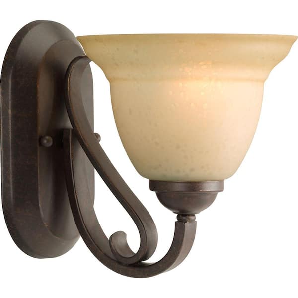Progress Lighting Torino 1-Light Forged Bronze Bath Sconce