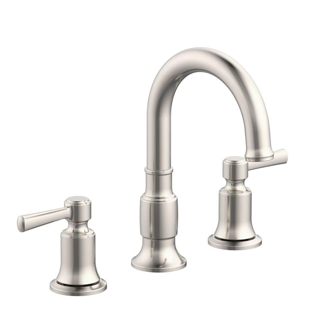 Hoyt 8 in. Widespread 2-Handle Bathroom Faucet with Push Down Drain in Brushed Nickel price history on PriceWatchPro