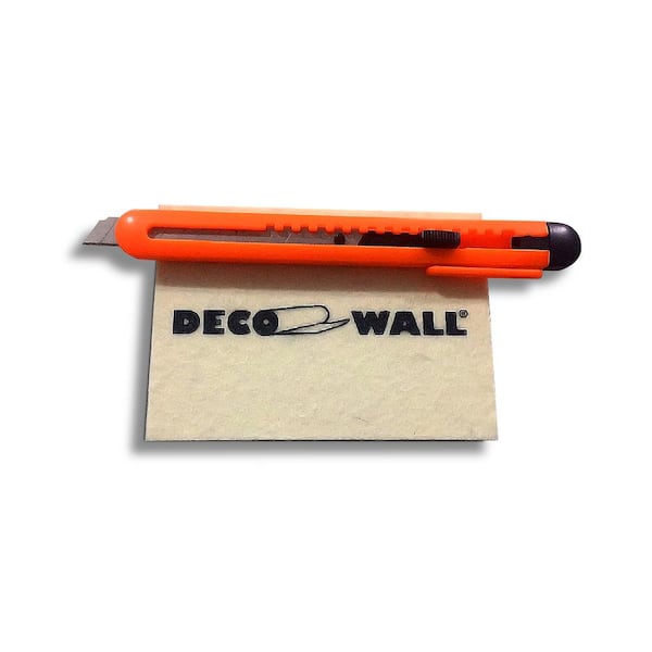 Decowall 4 in. x 3 in. Pad Wallpaper Smoother Wool Tool and Utility Knife Kit