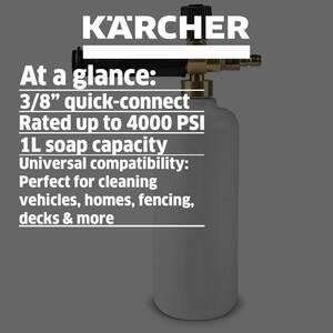 Universal Pressure Washer Foam Cannon Spray Nozzle - 4000 PSI - Quick-Connect