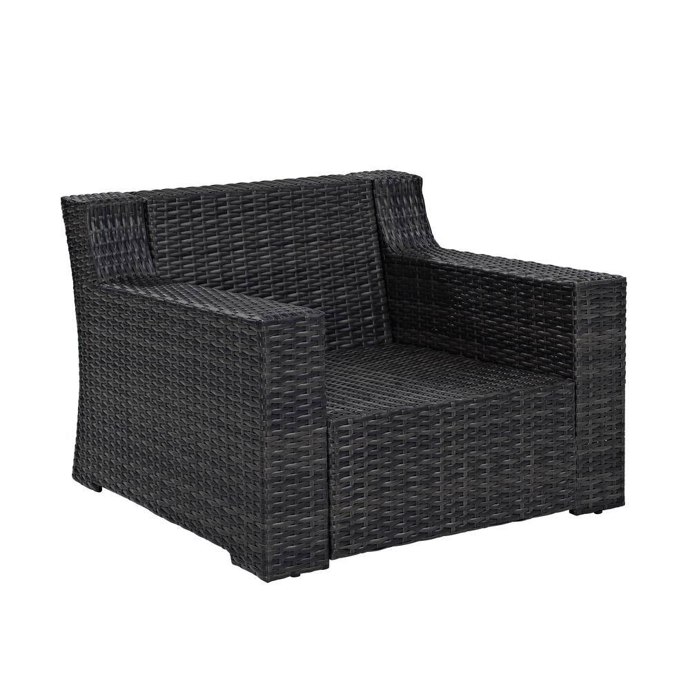 Beaufort Outdoor Wicker Arm Chair with Mist Cushions